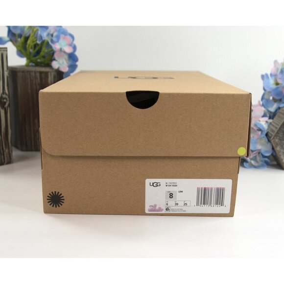 UGG Fluff Oh Yea Lilac Purple Sheepskin Fur Slippers Slides Sandals NIB - Picture 8 of 11